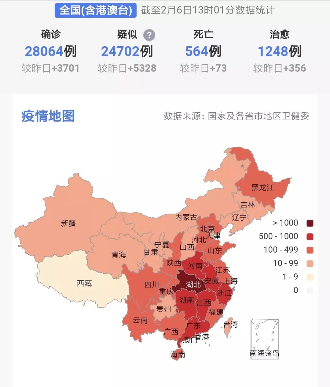 截至2月6日13时疫情数据|成都贝拉维软装公司